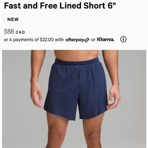 Men’s lululemon shorts XL